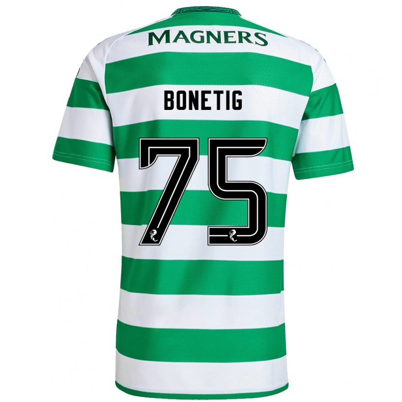 Danxen Hombre Camiseta Liam Bonetig #75 Verde Blanco 1ª Equipación 2024/25 La Camisa México