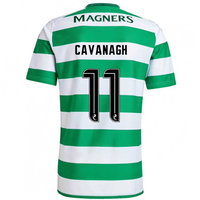 Danxen Hombre Camiseta Colette Cavanagh #11 Verde Blanco 1ª Equipación 2024/25 La Camisa México