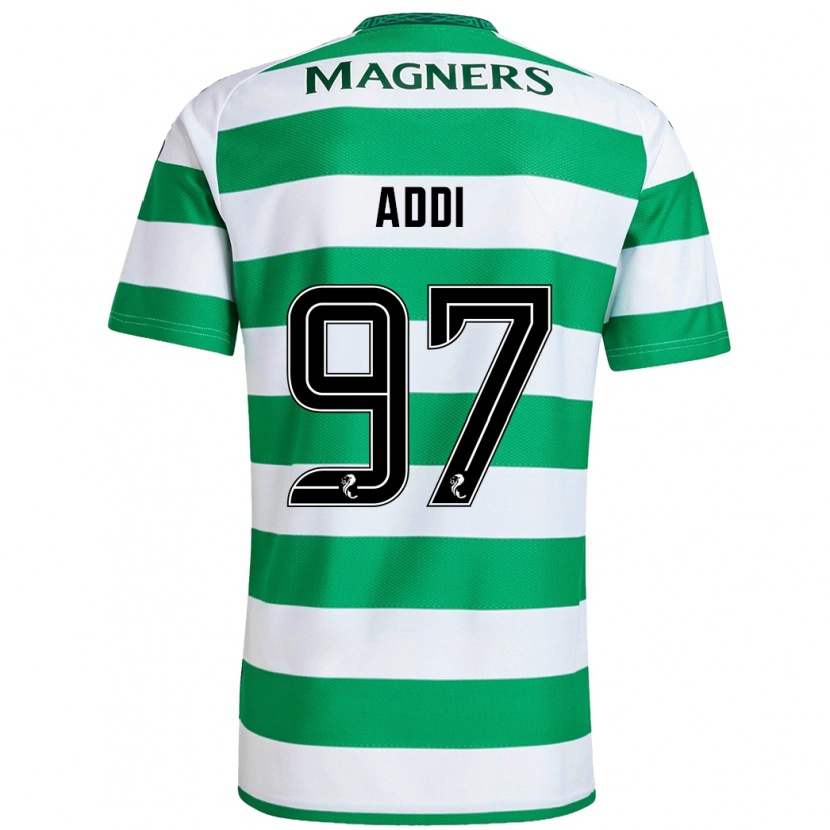 Danxen Hombre Camiseta Imane Addi #97 Verde Blanco 1ª Equipación 2024/25 La Camisa México