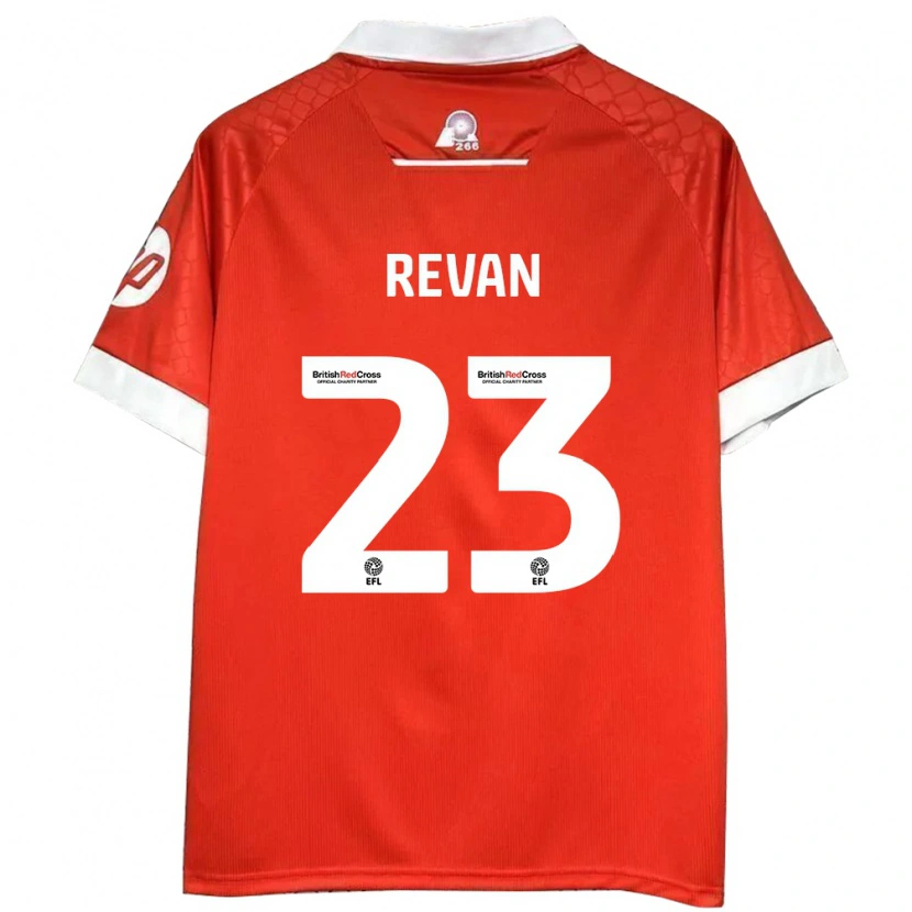 Danxen Hombre Camiseta Sebastian Revan #23 Rojo Blanco 1ª Equipación 2024/25 La Camisa México