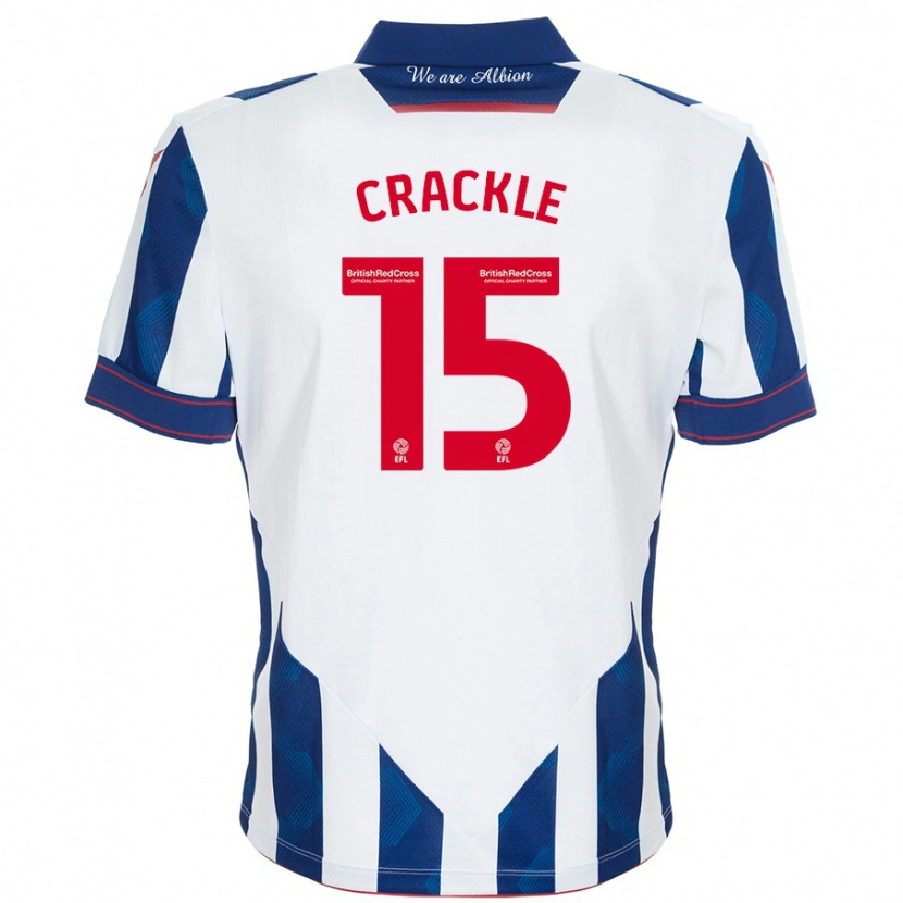 Danxen Hombre Camiseta Hayley Crackle #15 Blanco Azul Oscuro 1ª Equipación 2024/25 La Camisa México