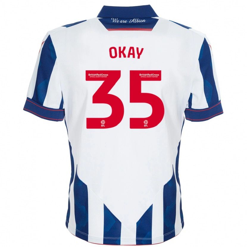 Danxen Hombre Camiseta Okay Yokuşlu #35 Blanco Azul Oscuro 1ª Equipación 2024/25 La Camisa México