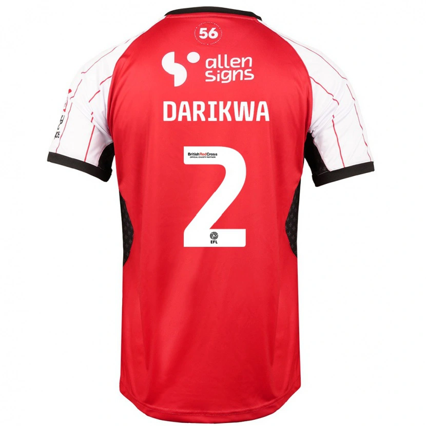 Danxen Hombre Camiseta Tendayi Darikwa #2 Blanco 1ª Equipación 2024/25 La Camisa México