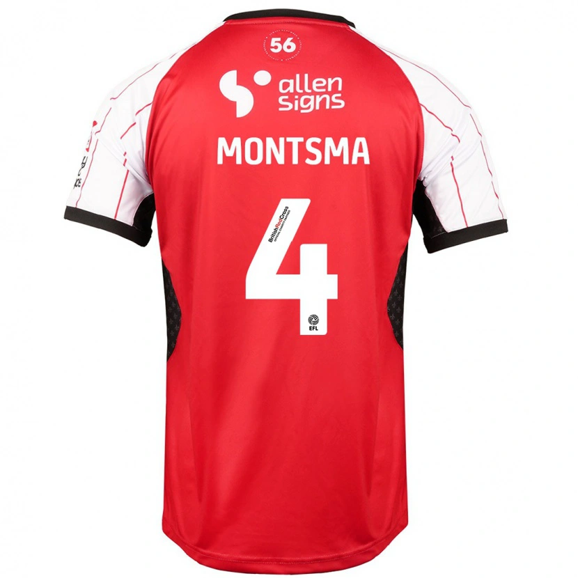 Danxen Hombre Camiseta Lewis Montsma #4 Blanco 1ª Equipación 2024/25 La Camisa México