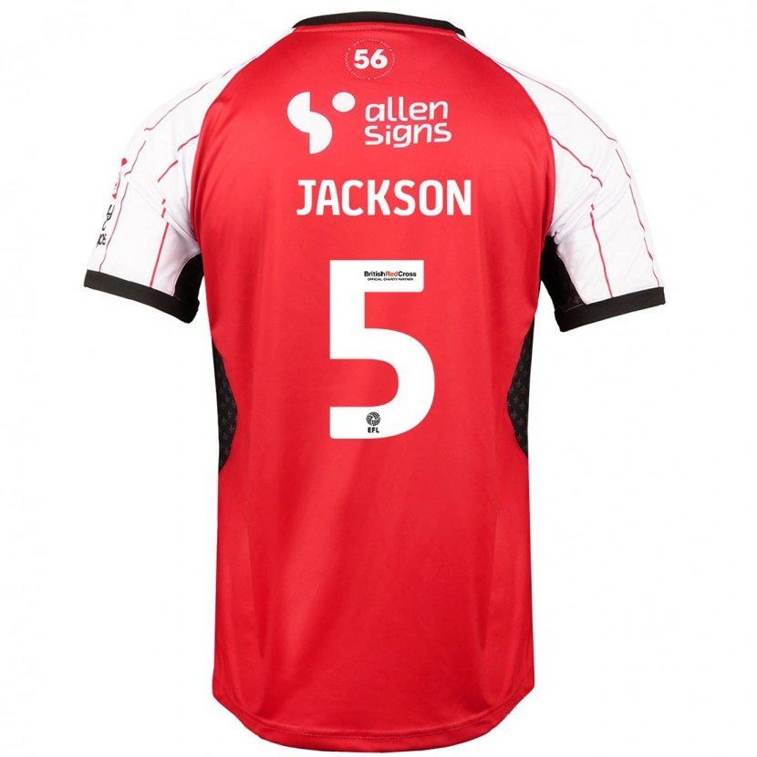 Danxen Hombre Camiseta Adam Jackson #5 Blanco 1ª Equipación 2024/25 La Camisa México