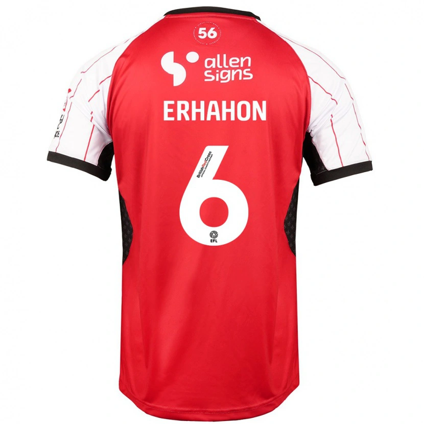 Danxen Hombre Camiseta Ethan Erhahon #6 Blanco 1ª Equipación 2024/25 La Camisa México