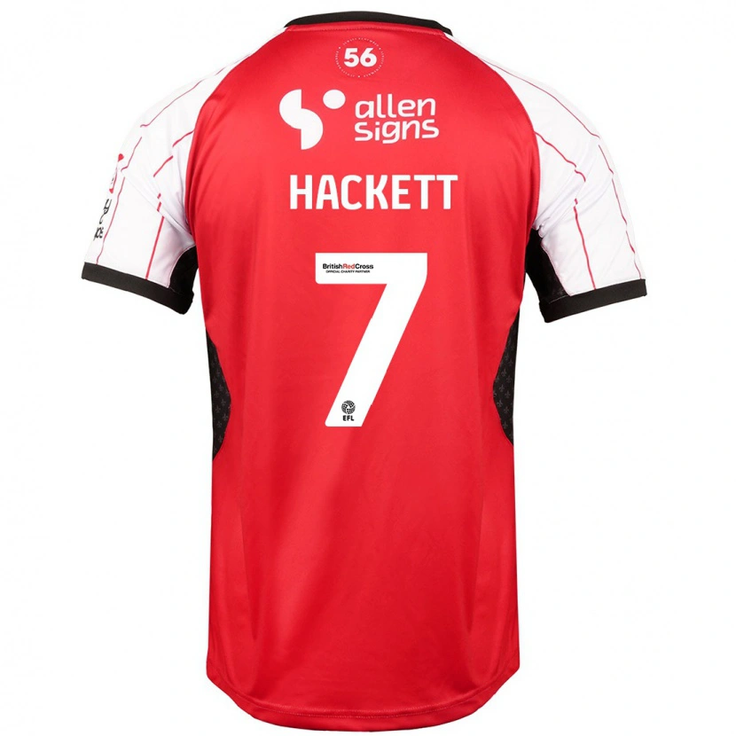 Danxen Hombre Camiseta Reeco Hackett #7 Blanco 1ª Equipación 2024/25 La Camisa México