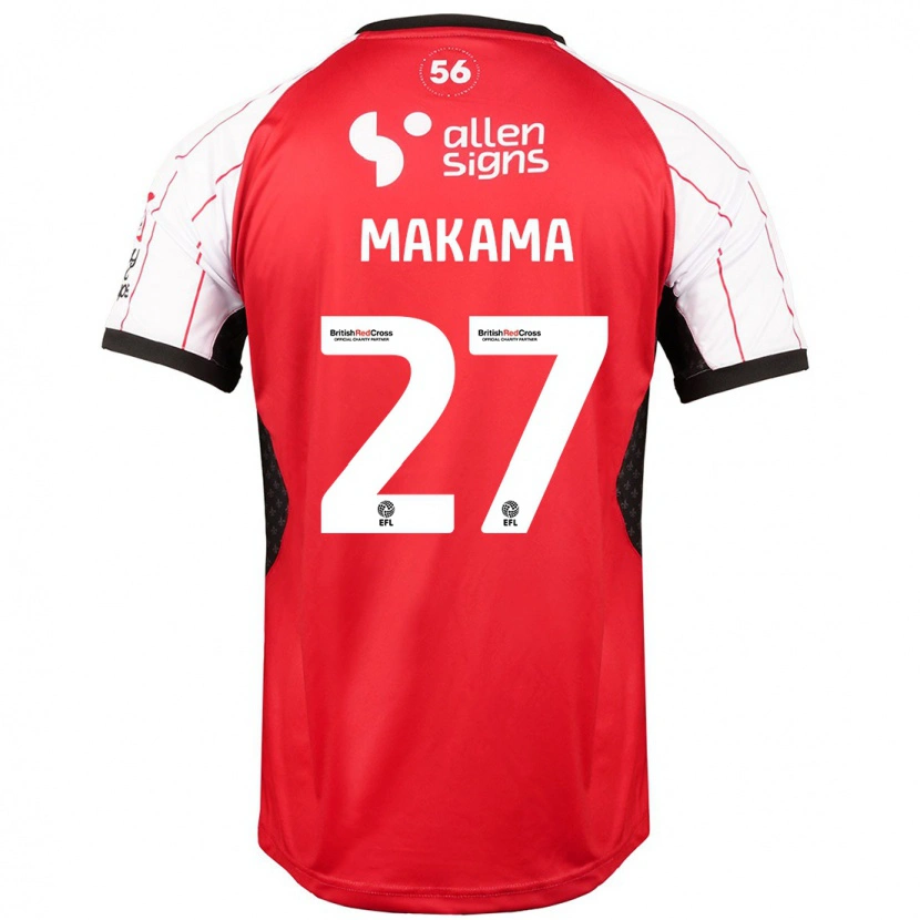 Danxen Hombre Camiseta Jovon Makama #27 Blanco 1ª Equipación 2024/25 La Camisa México