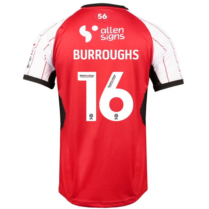 Danxen Hombre Camiseta Jack Burroughs #16 Blanco 1ª Equipación 2024/25 La Camisa México