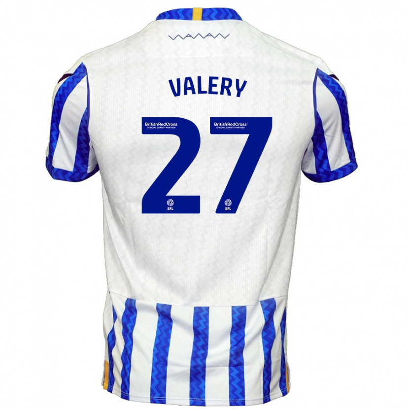 Danxen Hombre Camiseta Yan Valery #27 Azul Blanco 1ª Equipación 2024/25 La Camisa México