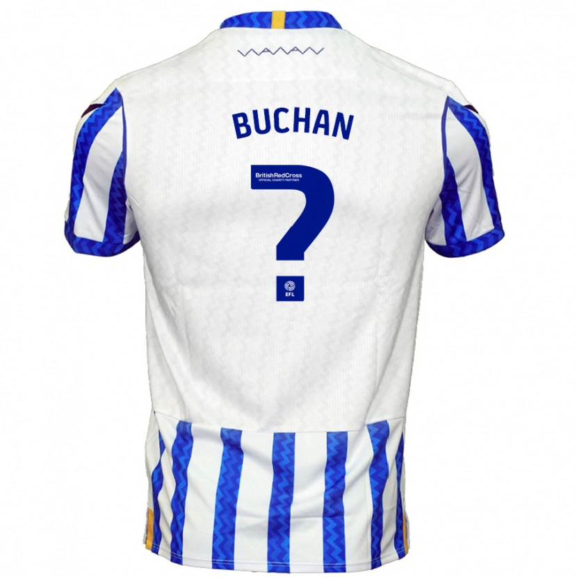 Danxen Hombre Camiseta Jay Buchan #0 Azul Blanco 1ª Equipación 2024/25 La Camisa México