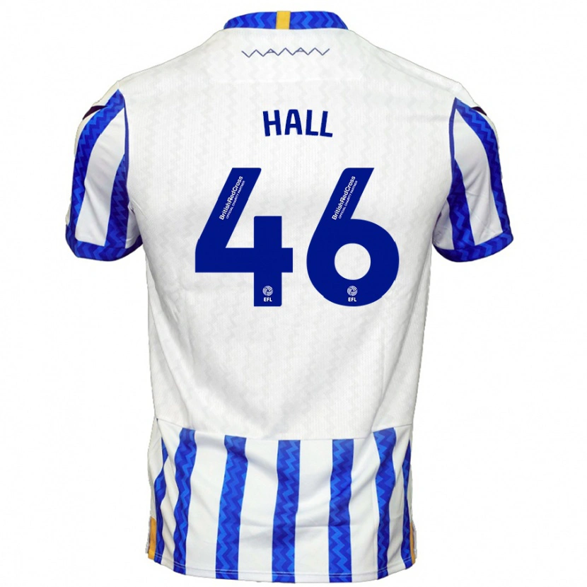 Danxen Hombre Camiseta Jack Hall #46 Azul Blanco 1ª Equipación 2024/25 La Camisa México