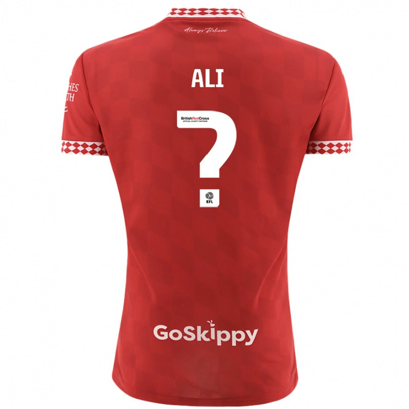 Danxen Hombre Camiseta Zack Ali #0 Rojo 1ª Equipación 2024/25 La Camisa México