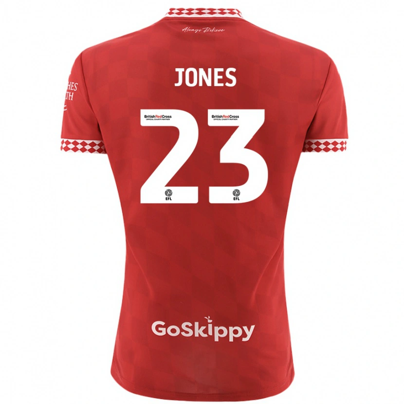 Danxen Hombre Camiseta Carrie Jones #23 Rojo 1ª Equipación 2024/25 La Camisa México