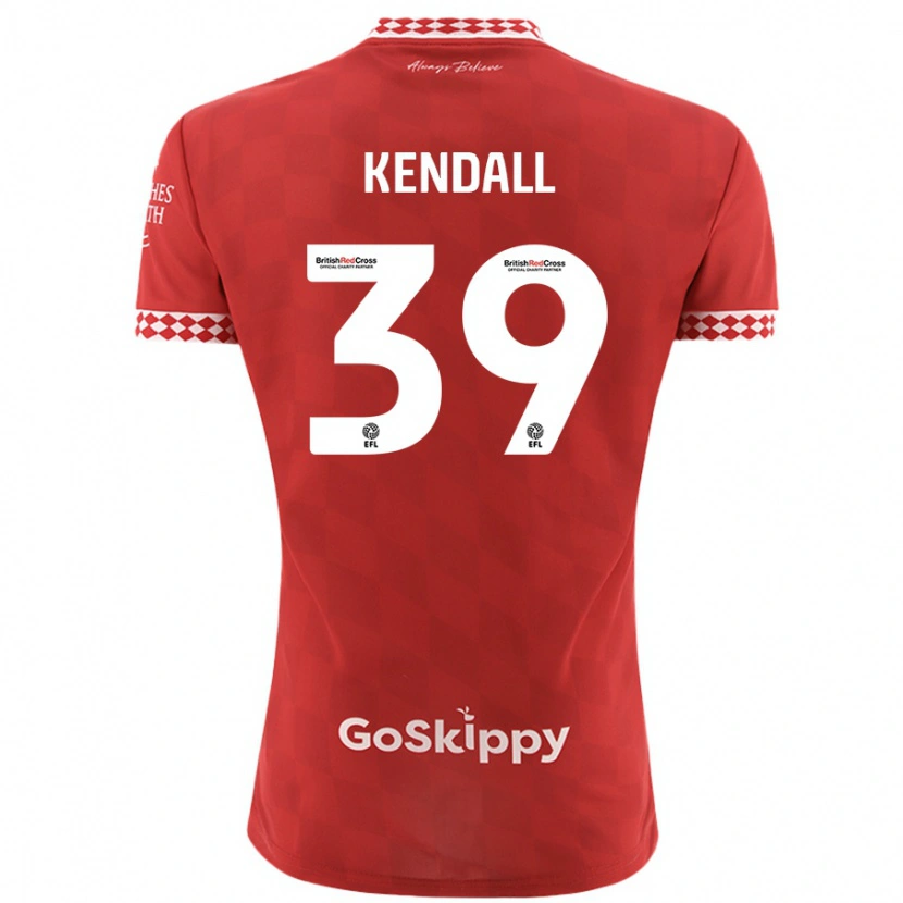 Danxen Hombre Camiseta Maya Kendall #39 Rojo 1ª Equipación 2024/25 La Camisa México