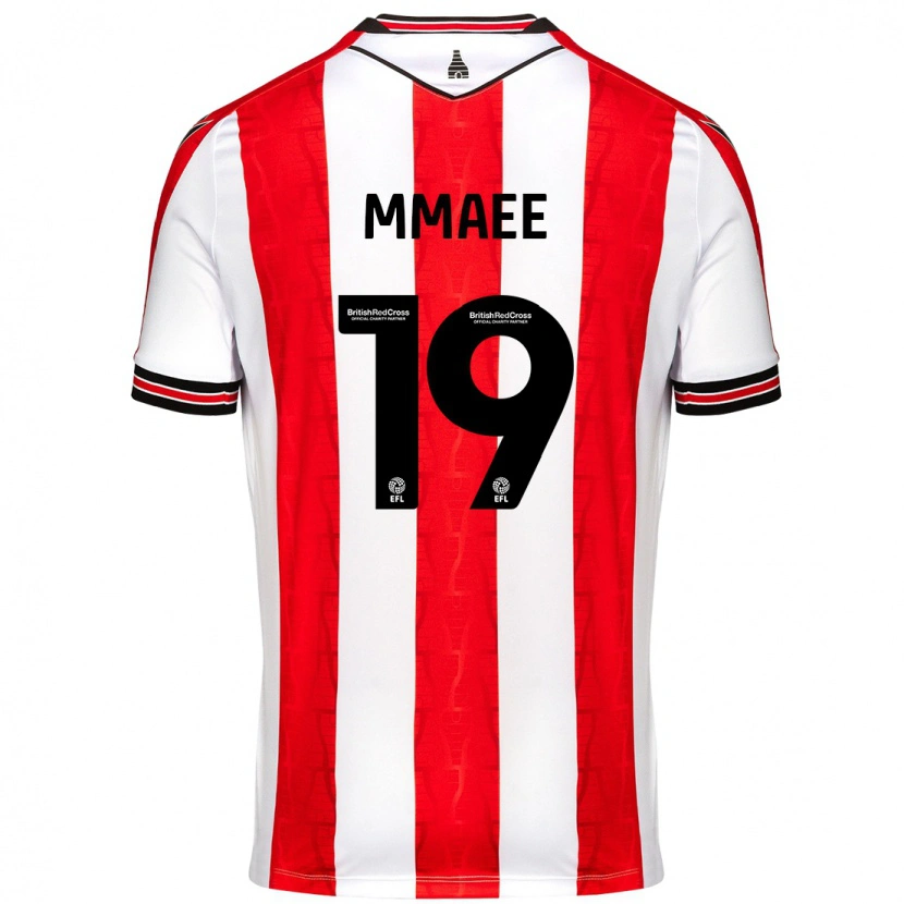 Danxen Hombre Camiseta Ryan Mmaee #19 Rojo Blanco 1ª Equipación 2024/25 La Camisa México