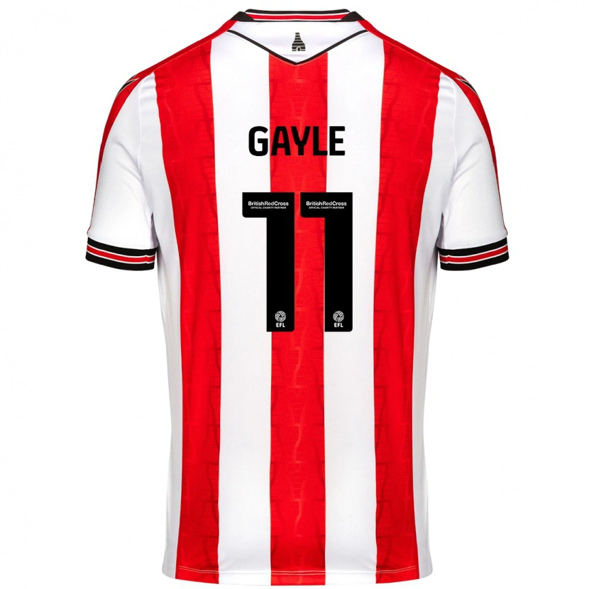 Danxen Hombre Camiseta Dwight Gayle #11 Rojo Blanco 1ª Equipación 2024/25 La Camisa México
