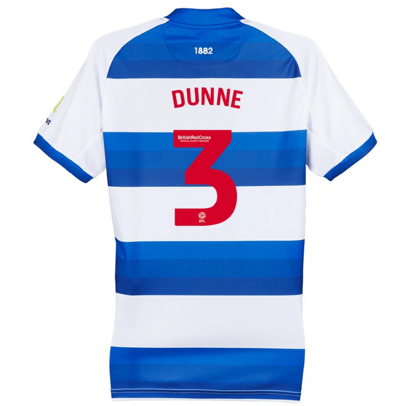 Danxen Hombre Camiseta Jimmy Dunne #3 Blanco Azul 1ª Equipación 2024/25 La Camisa México