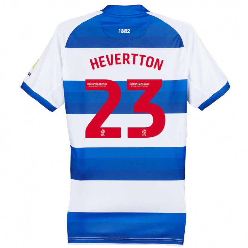 Danxen Hombre Camiseta Hevertton #23 Blanco Azul 1ª Equipación 2024/25 La Camisa México