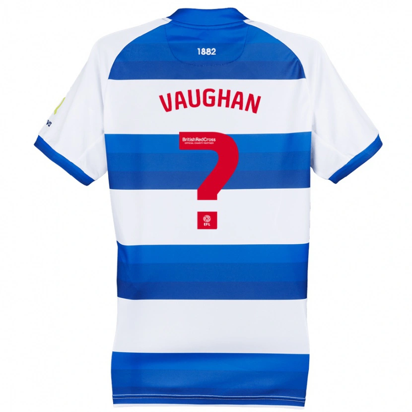 Danxen Hombre Camiseta Rohan Vaughan #0 Blanco Azul 1ª Equipación 2024/25 La Camisa México