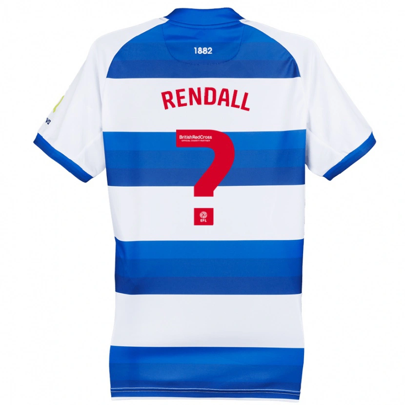 Danxen Hombre Camiseta Trent Rendall #0 Blanco Azul 1ª Equipación 2024/25 La Camisa México