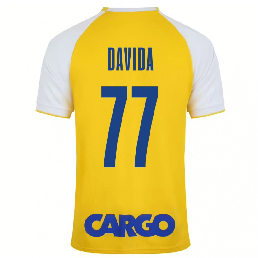 Danxen Hombre Camiseta Osher Davida #77 Amarillo Blanco 1ª Equipación 2024/25 La Camisa México