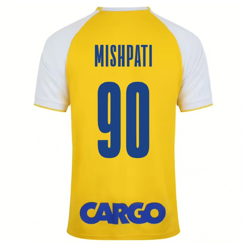 Danxen Hombre Camiseta Roi Mishpati #90 Amarillo Blanco 1ª Equipación 2024/25 La Camisa México