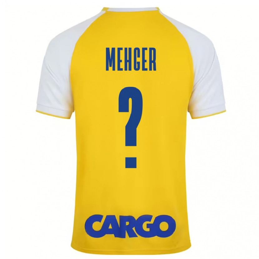 Danxen Hombre Camiseta Itay Mehger #0 Amarillo Blanco 1ª Equipación 2024/25 La Camisa México