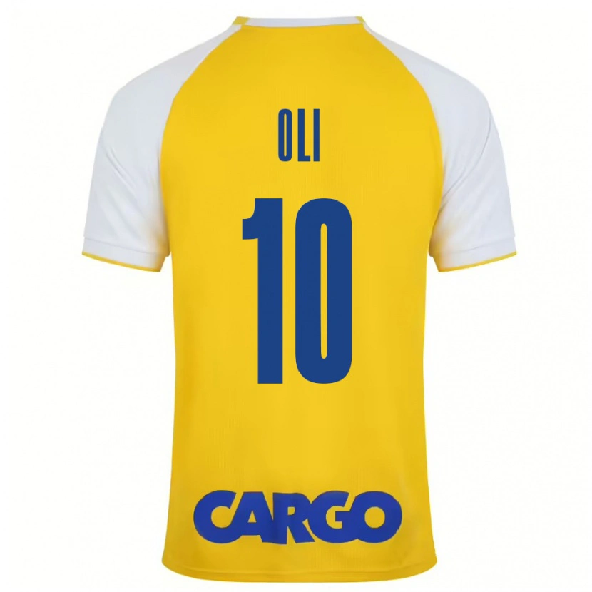 Danxen Hombre Camiseta Ido Oli #10 Amarillo Blanco 1ª Equipación 2024/25 La Camisa México