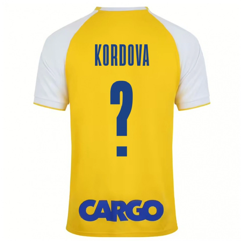 Danxen Hombre Camiseta Adir Kordova #0 Amarillo Blanco 1ª Equipación 2024/25 La Camisa México