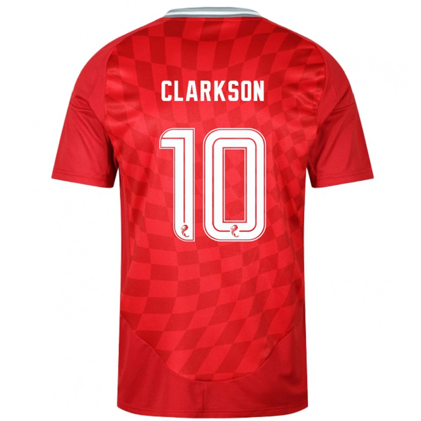 Danxen Hombre Camiseta Leighton Clarkson #10 Rojo 1ª Equipación 2024/25 La Camisa México