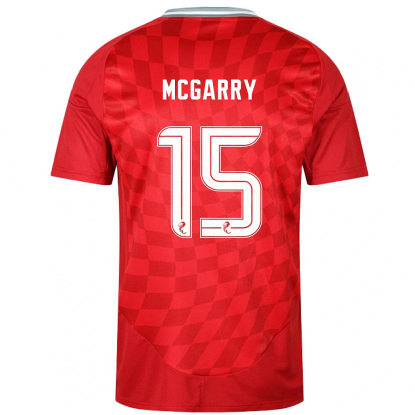 Danxen Hombre Camiseta James Mcgarry #15 Rojo 1ª Equipación 2024/25 La Camisa México