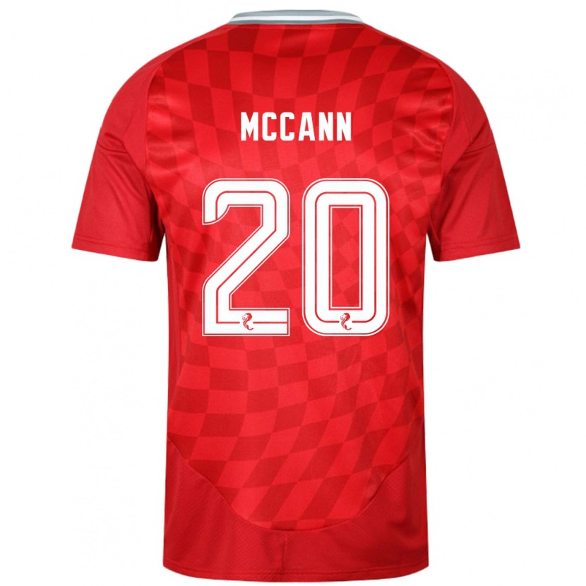 Danxen Hombre Camiseta Annalisa Mccann #20 Rojo 1ª Equipación 2024/25 La Camisa México