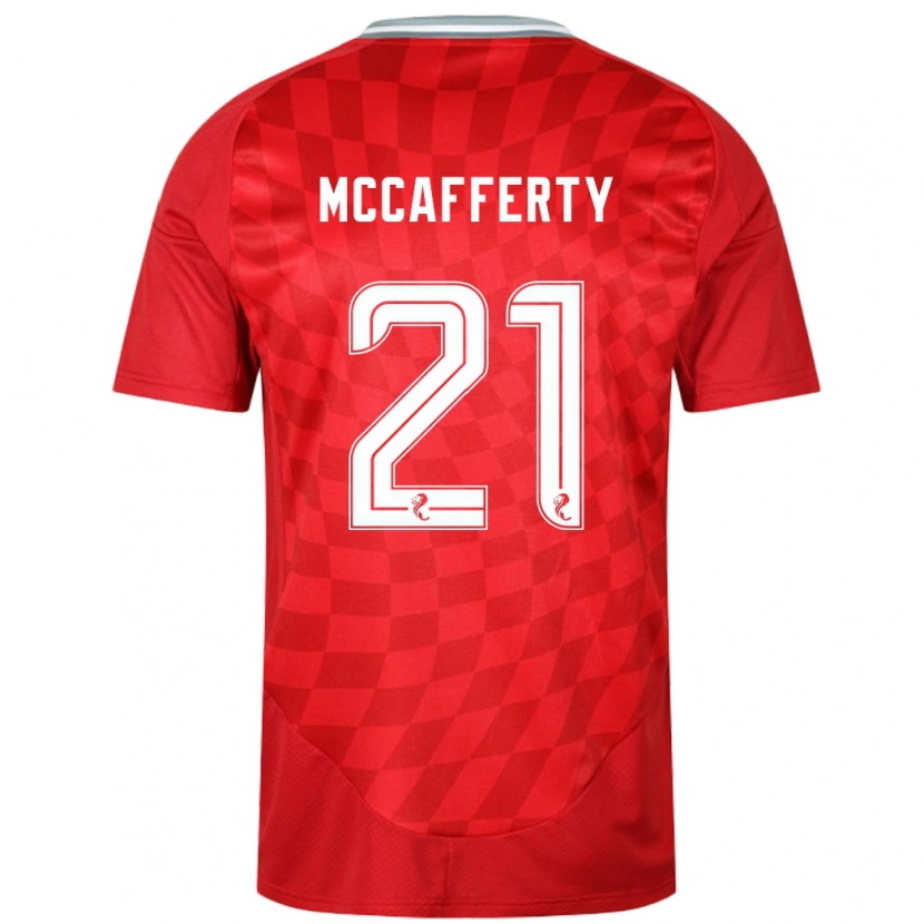 Danxen Hombre Camiseta Eirinn Mccafferty #21 Rojo 1ª Equipación 2024/25 La Camisa México