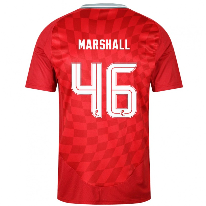 Danxen Hombre Camiseta Findlay Marshall #46 Rojo 1ª Equipación 2024/25 La Camisa México