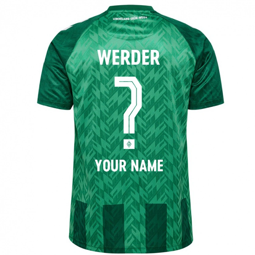 Danxen Hombre Camiseta Su Nombre #0 Verde 1ª Equipación 2024/25 La Camisa México