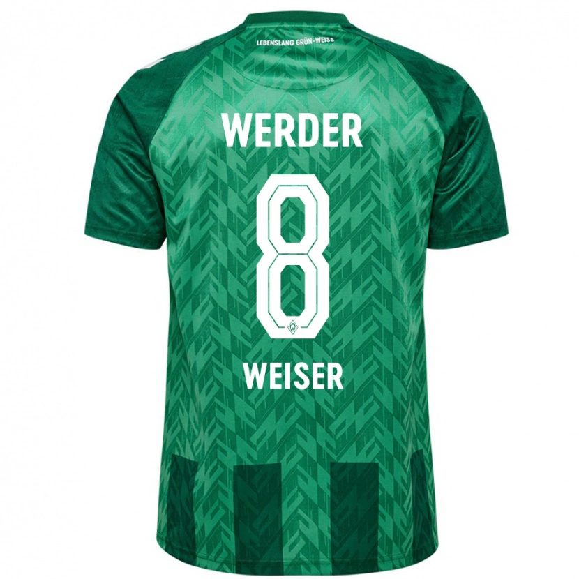 Danxen Hombre Camiseta Mitchell Weiser #8 Verde 1ª Equipación 2024/25 La Camisa México