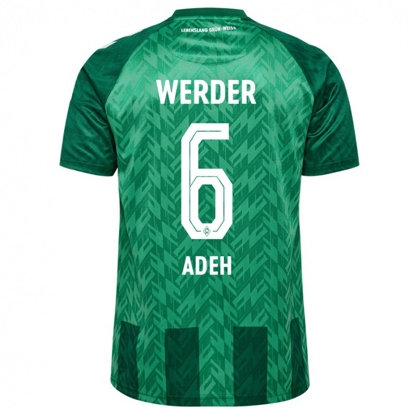 Danxen Hombre Camiseta Wesley Adeh #6 Verde 1ª Equipación 2024/25 La Camisa México