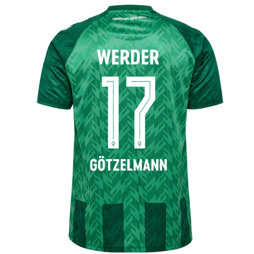 Danxen Hombre Camiseta Patrick Götzelmann #17 Verde 1ª Equipación 2024/25 La Camisa México