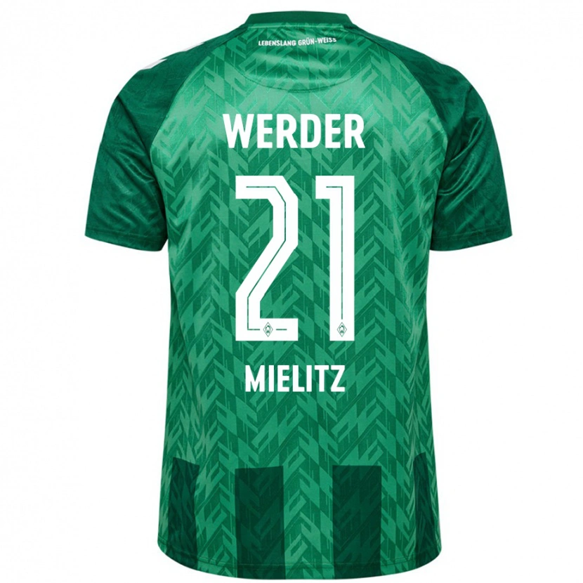 Danxen Hombre Camiseta Sebastian Mielitz #21 Verde 1ª Equipación 2024/25 La Camisa México