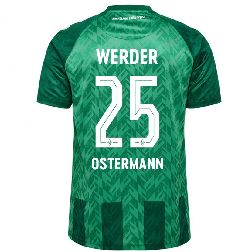 Danxen Hombre Camiseta Ben Ostermann #25 Verde 1ª Equipación 2024/25 La Camisa México
