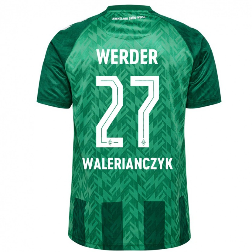 Danxen Hombre Camiseta Dennis Walerianczyk #27 Verde 1ª Equipación 2024/25 La Camisa México