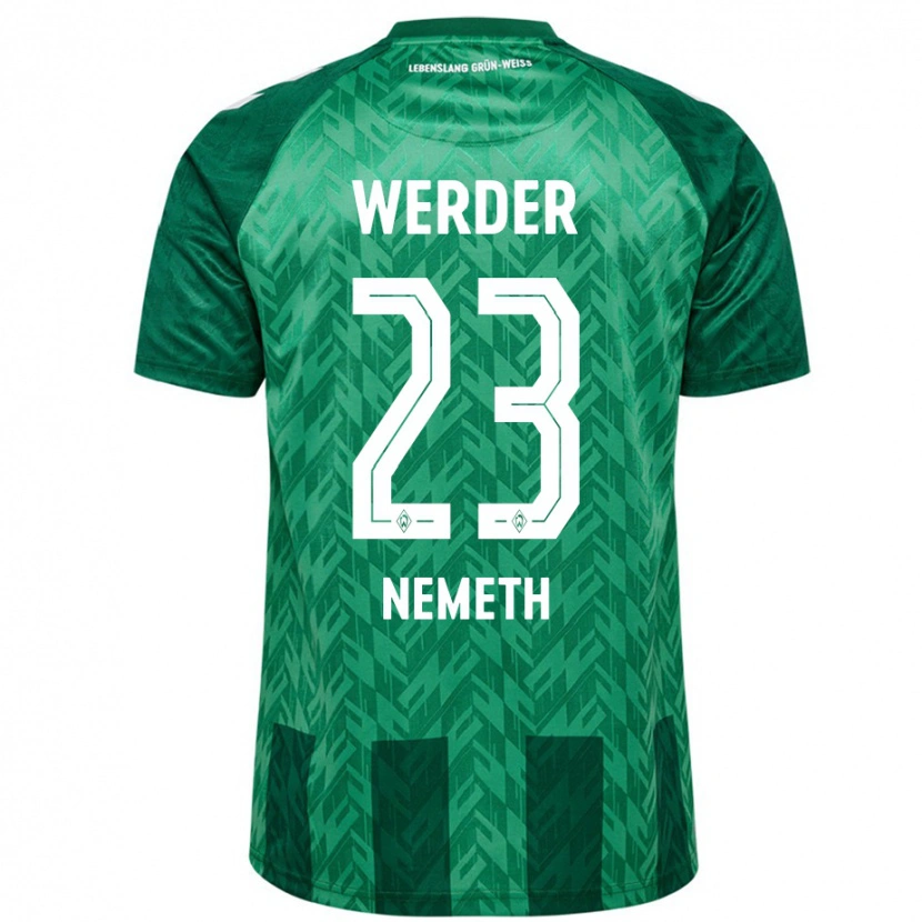 Danxen Hombre Camiseta Hanna Németh #23 Verde 1ª Equipación 2024/25 La Camisa México
