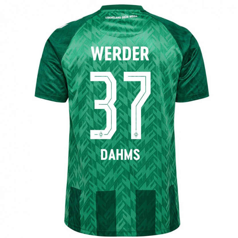 Danxen Hombre Camiseta Lena Dahms #37 Verde 1ª Equipación 2024/25 La Camisa México