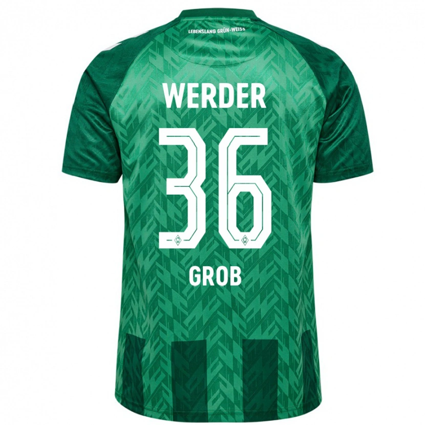 Danxen Hombre Camiseta Christian Groß #36 Verde 1ª Equipación 2024/25 La Camisa México