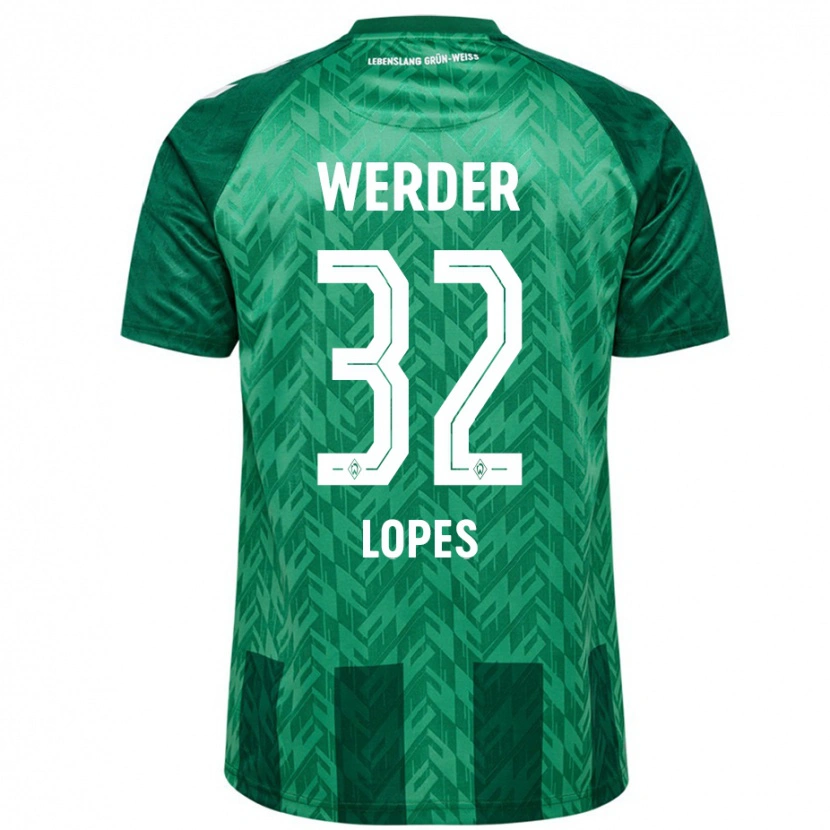 Danxen Hombre Camiseta Eugenio Lopes #32 Verde 1ª Equipación 2024/25 La Camisa México