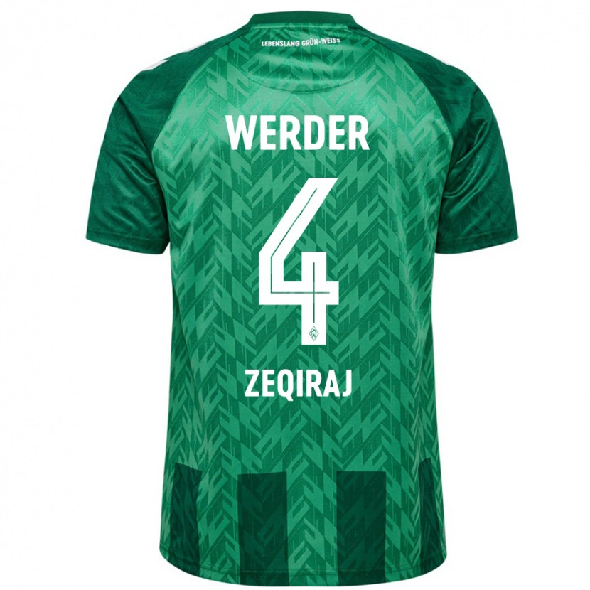 Danxen Hombre Camiseta Leon Zeqiraj #4 Verde 1ª Equipación 2024/25 La Camisa México