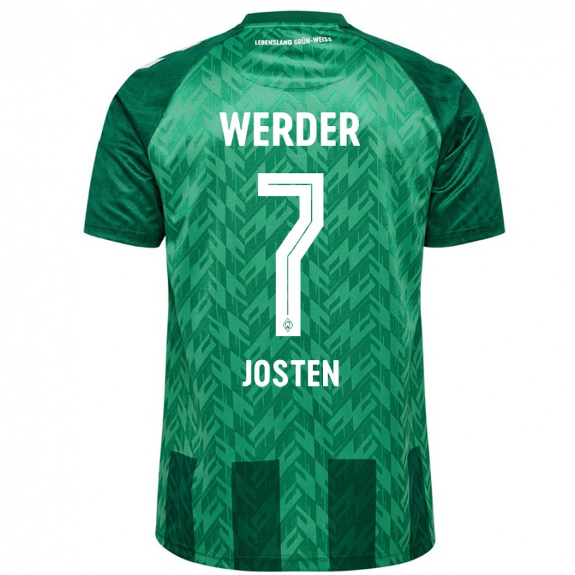 Danxen Hombre Camiseta Lisa Josten #7 Verde 1ª Equipación 2024/25 La Camisa México