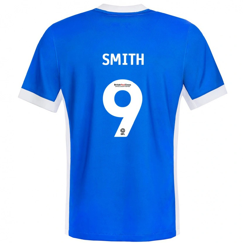 Danxen Hombre Camiseta Libby Smith #9 Azul Blanco 1ª Equipación 2024/25 La Camisa México