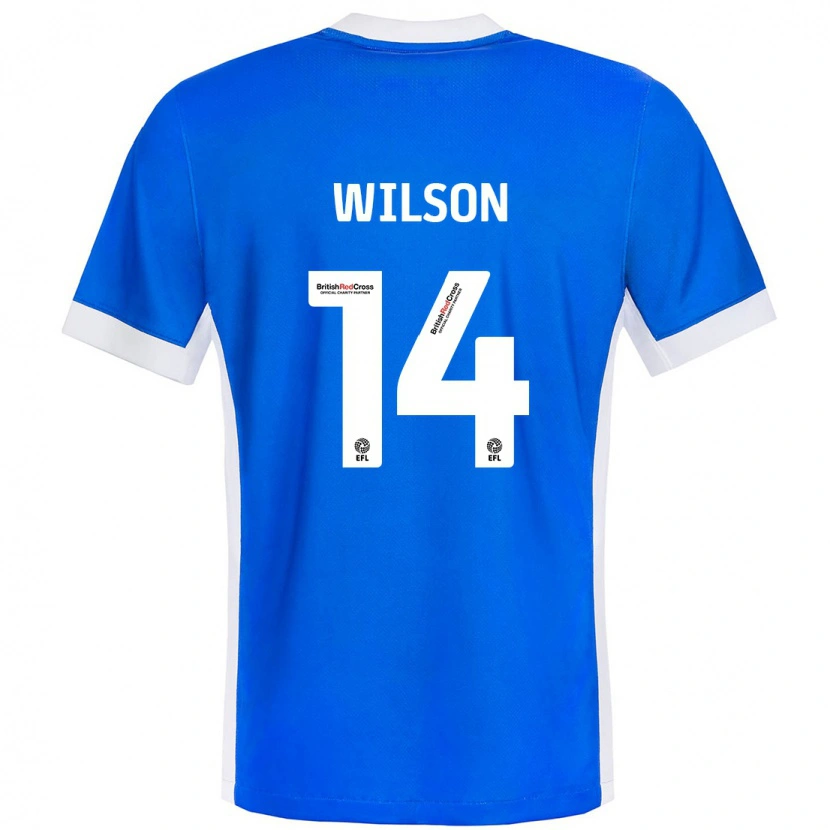 Danxen Hombre Camiseta Siobhan Wilson #14 Azul Blanco 1ª Equipación 2024/25 La Camisa México